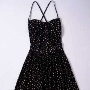 NWT Pretty Pink -black Halter , Open back dress